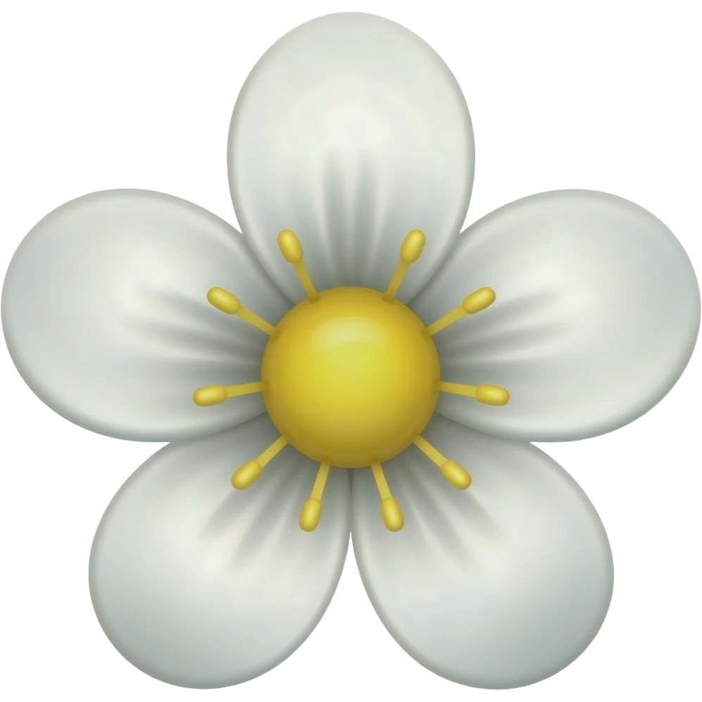 white flower emoji