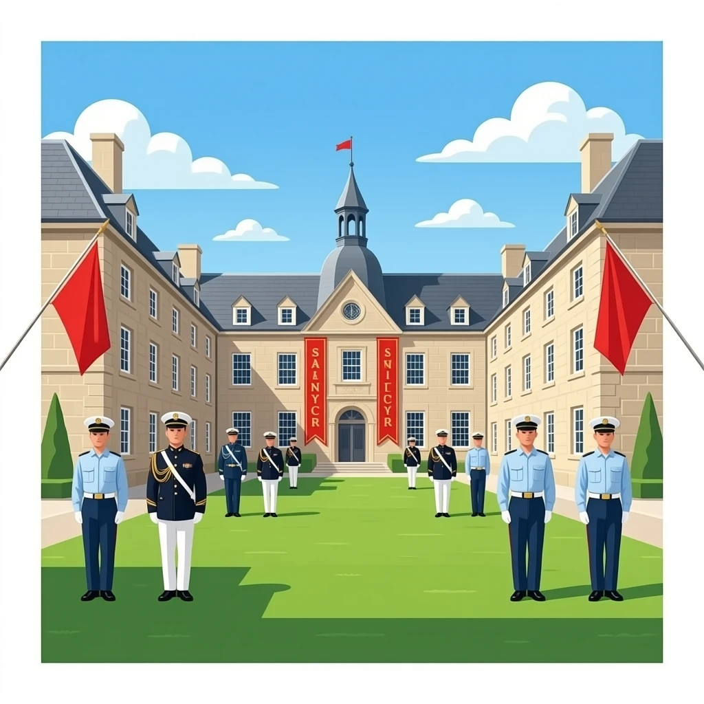 an evocation af Saint Cyr cadets school emoji