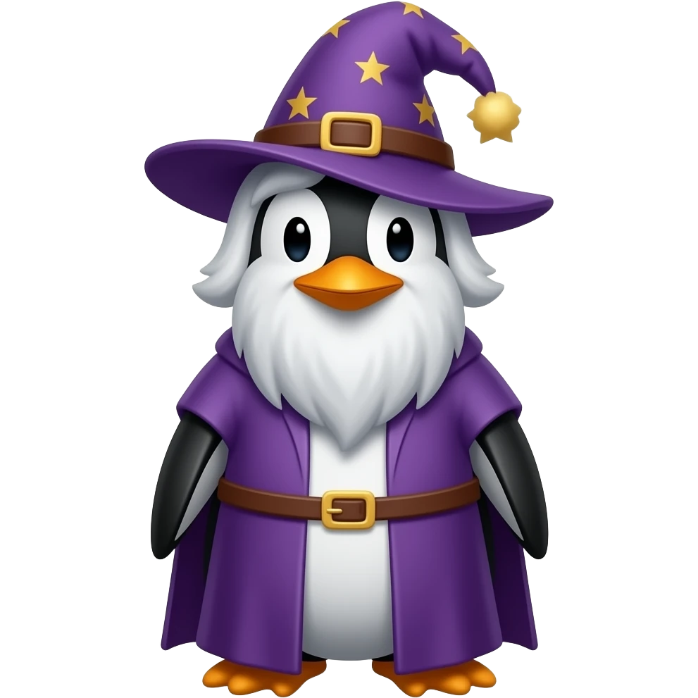 Penguin Wizard emoji