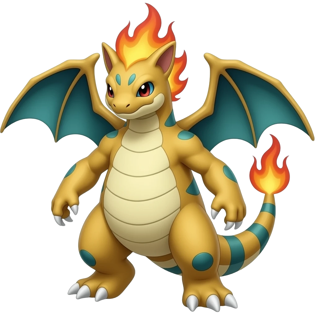 Garchomp-Veemon-Digimon-Latias-Peppercat-Pokémon-Flamedramon-fusion-animal-hybrid-creature, Full body emoji