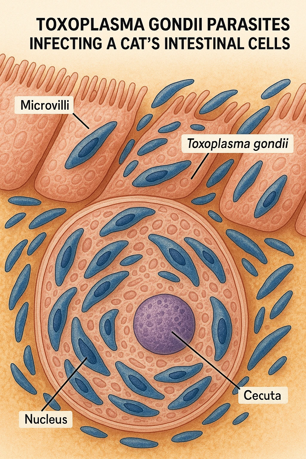 Toxoplasma gondii, infetta gatto  emoji