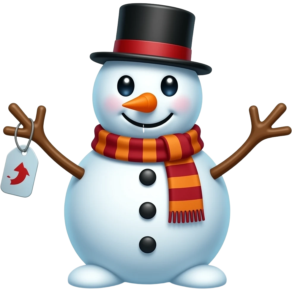 Snowman Tag emoji