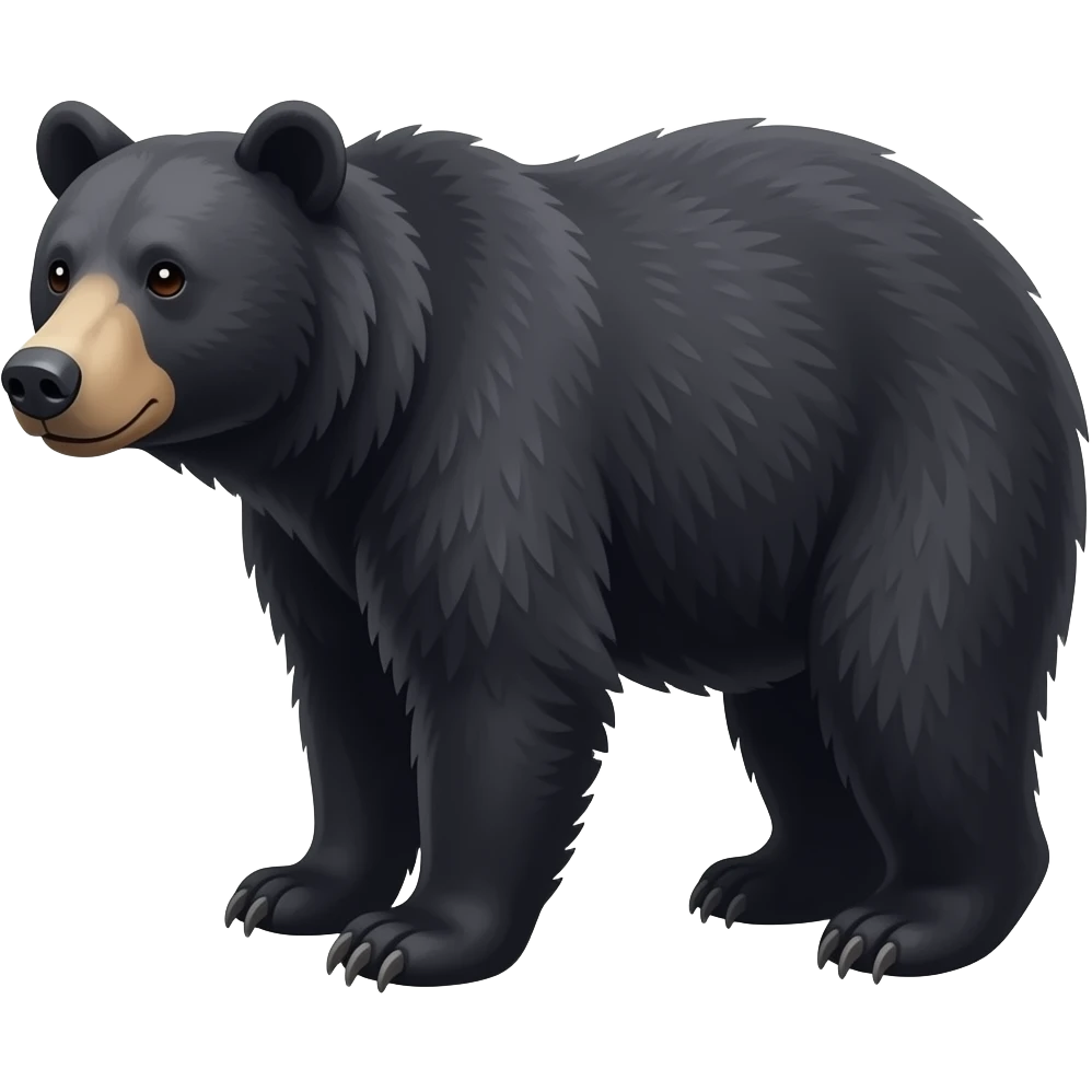 American black bear emoji