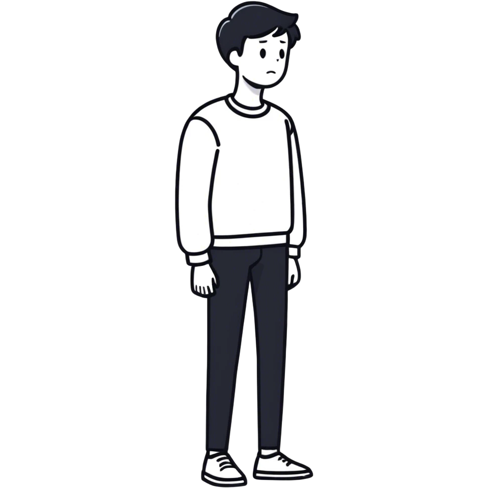 awkward standing  emoji