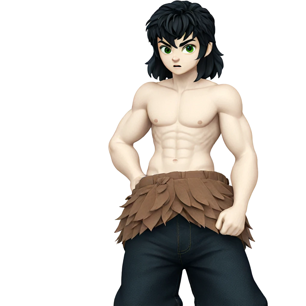 confident boy with green eyes emoji
