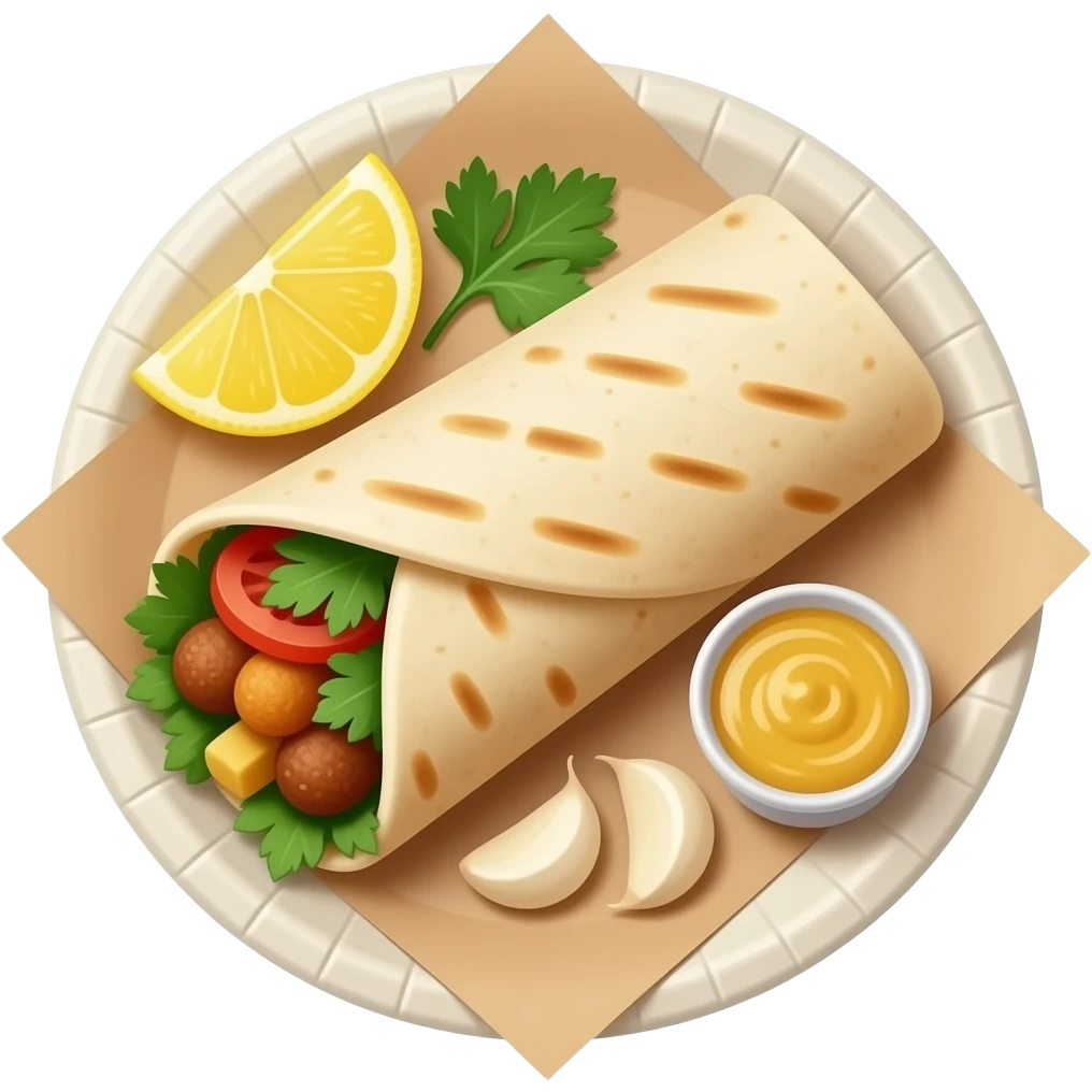 a simple arabian shawarma emoji