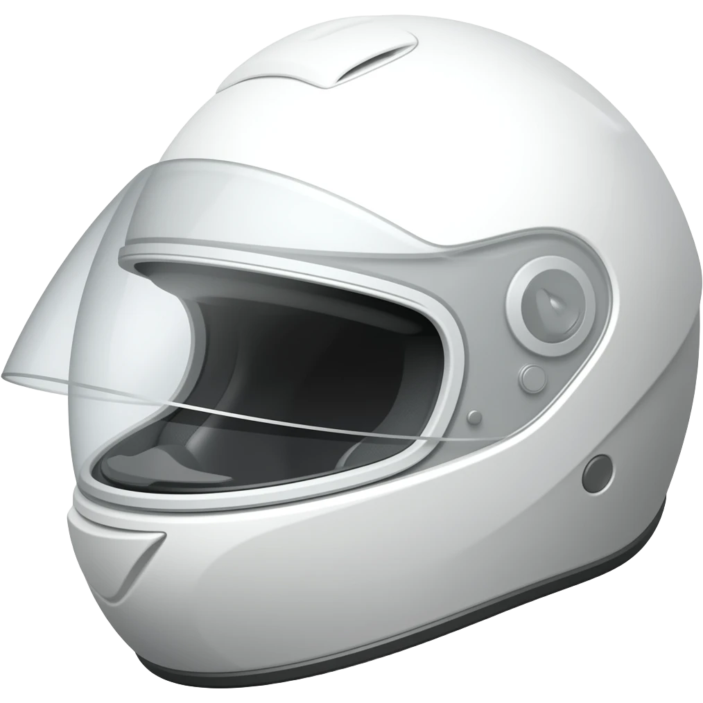 Solo un casco blanco emoji