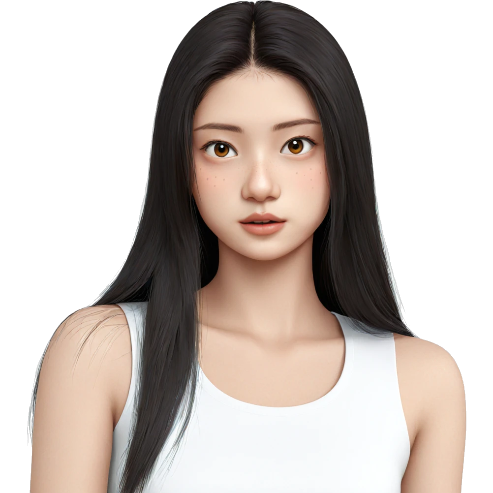 realistic portrait of girl emoji