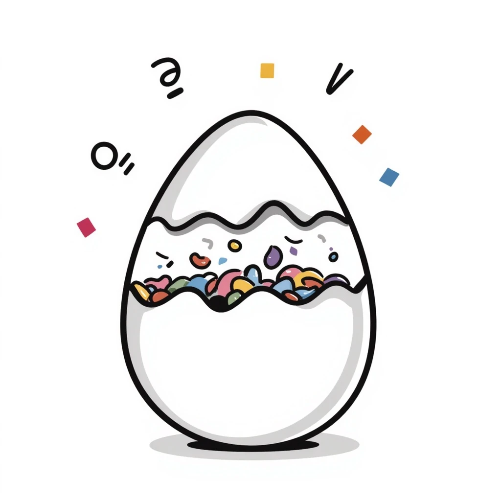 Confetti egg emoji