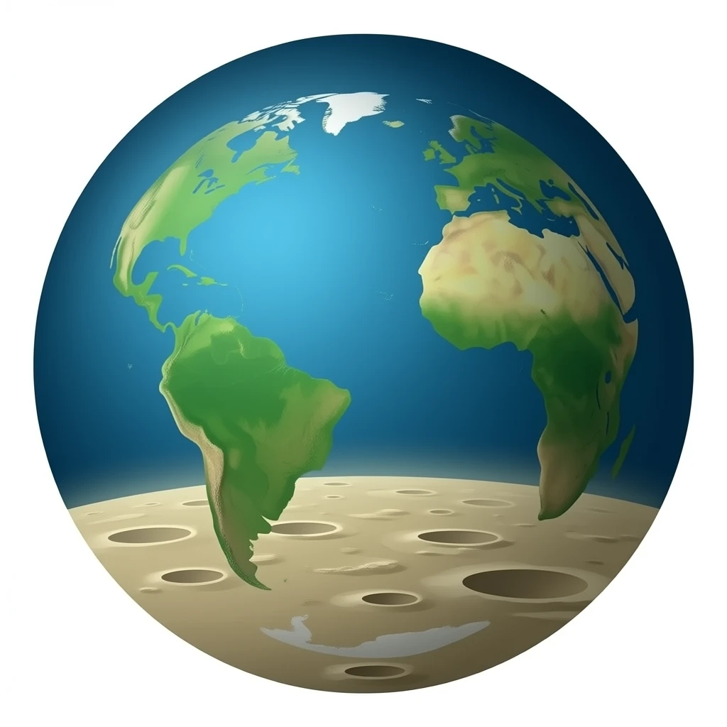 Pluto dwarf planet Realistic emoji