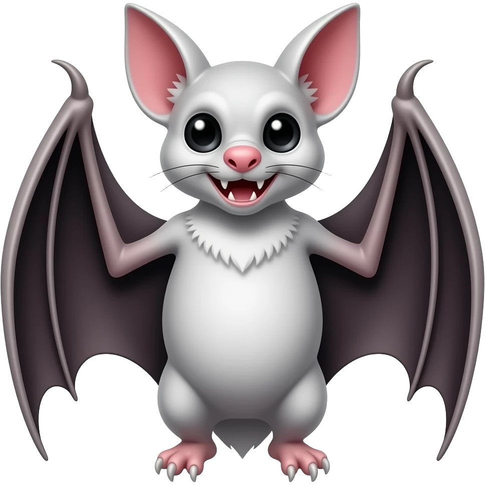 albino vampire bat emoji