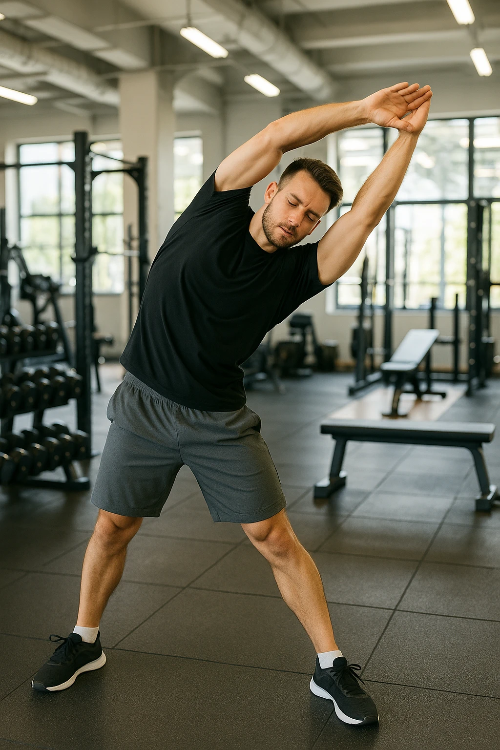 uomo in overreaching in palestra emoji