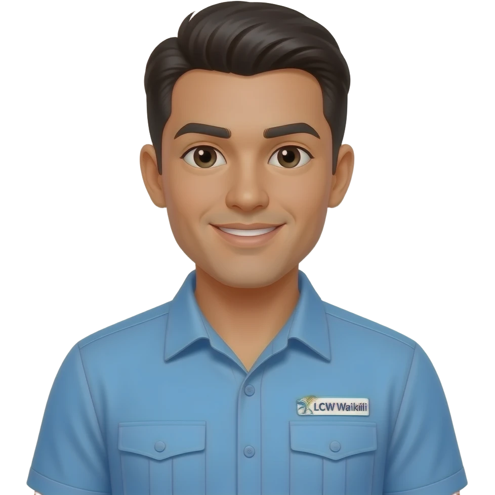 LCW Waikiki cashier, male. emoji