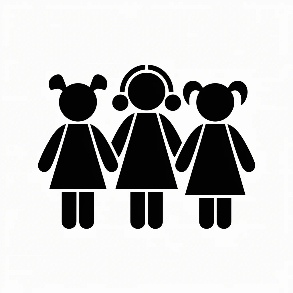 Children icon black silhouette emoji