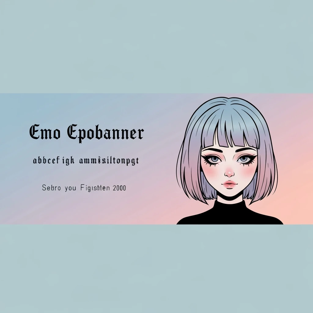 emo banner, cute, expressive, minimal emoji