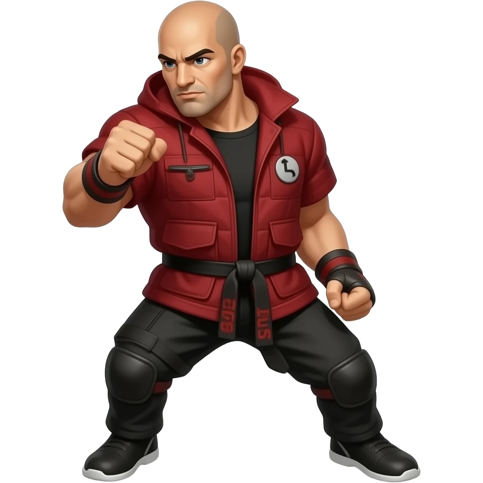 kumite frank dux in red and black emoji