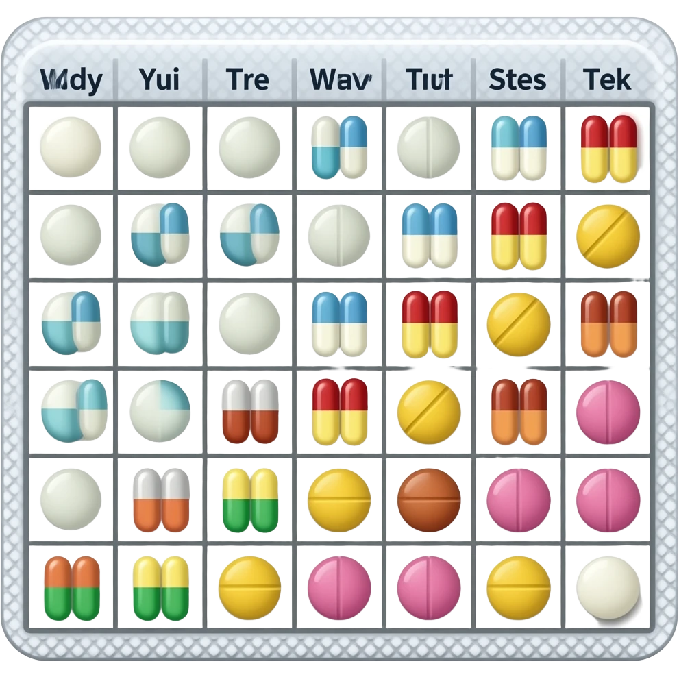 daily pill schedule emoji