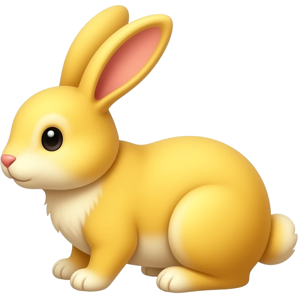 stuffed yellow bunny emoji