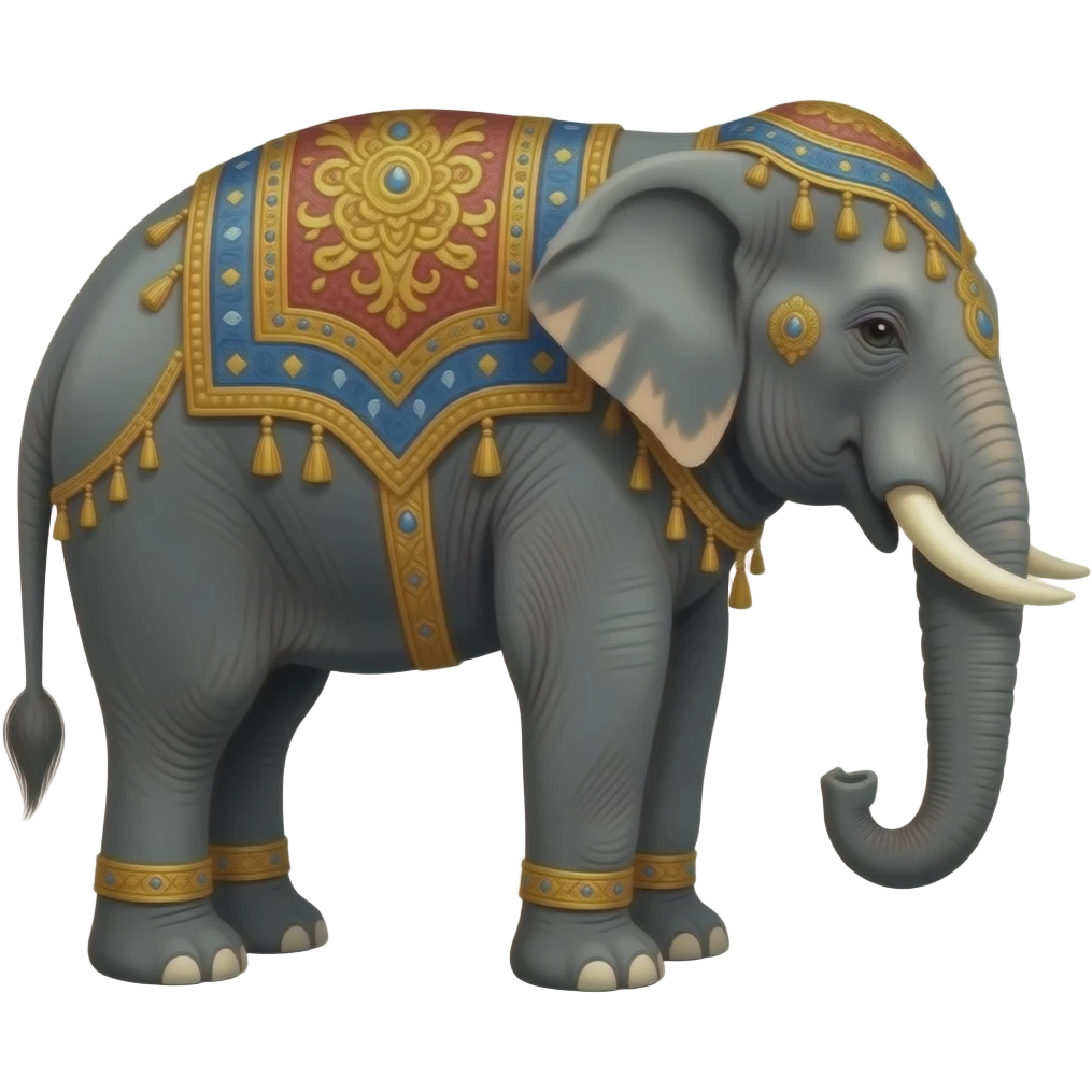 Airavata Elephant emoji facing right side emoji