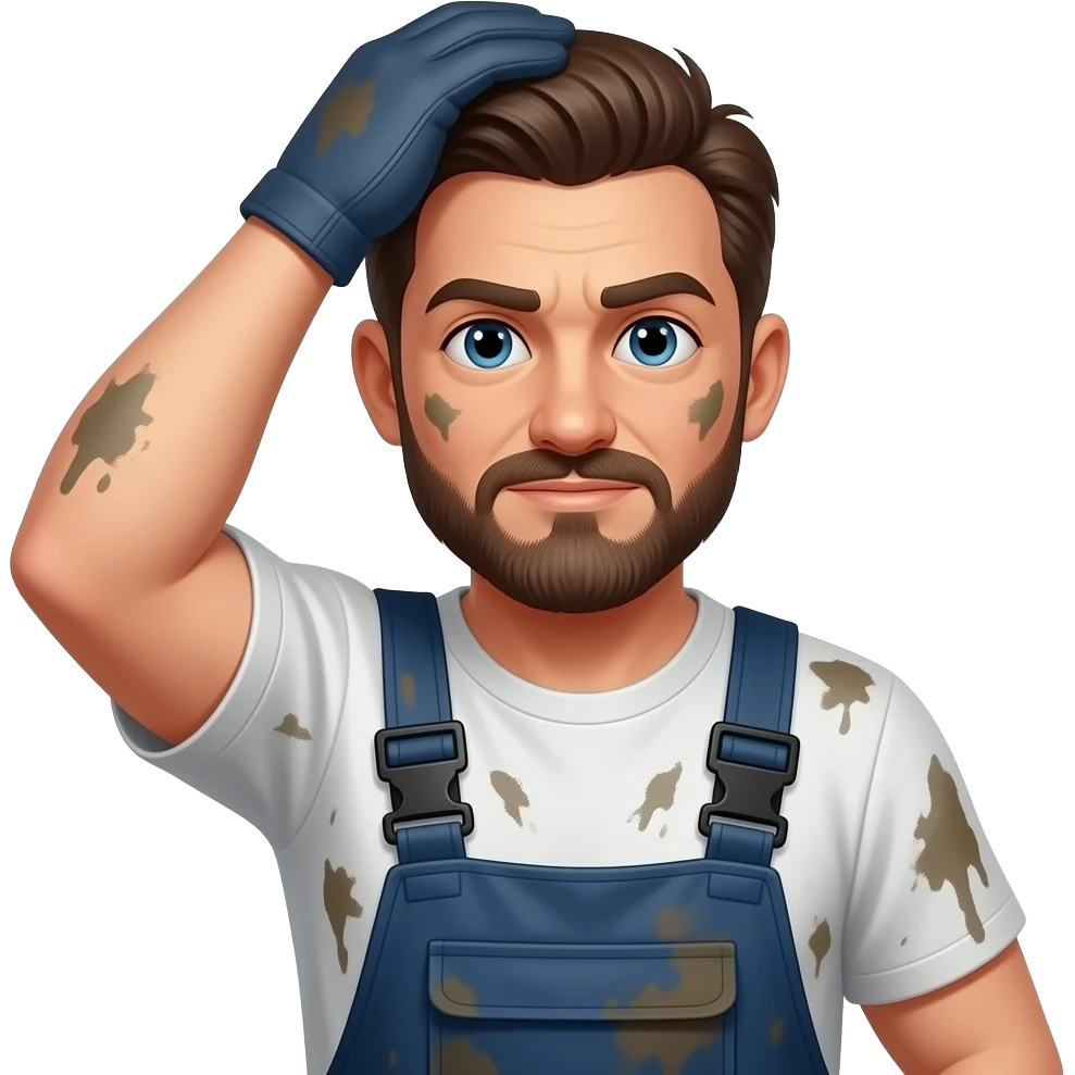 Mechanic shaking his head emoji