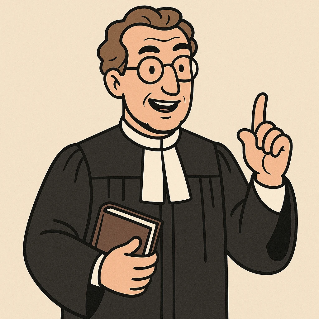 a classic lawyer's robe, black, with white collar, elegant and formal, front view emoji
