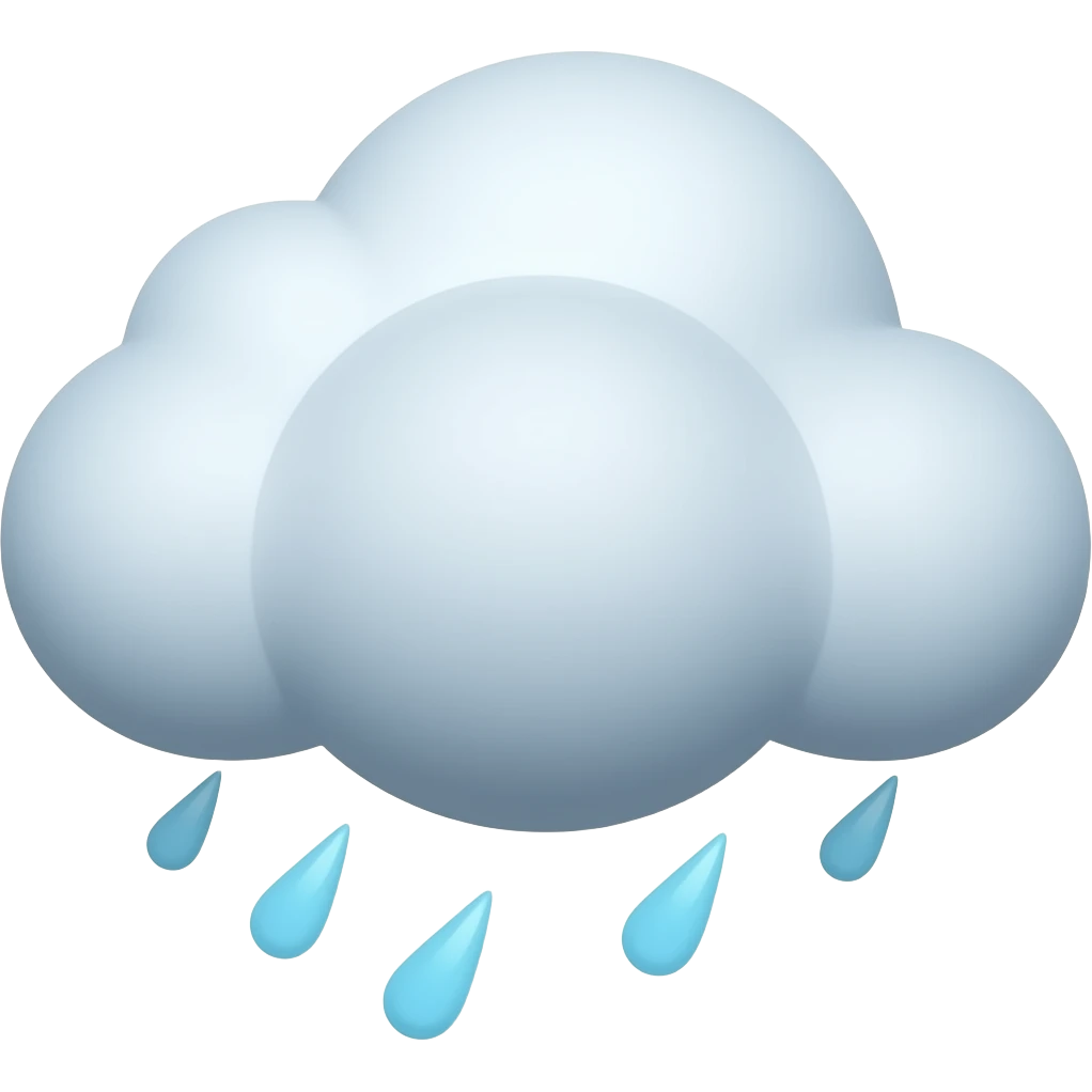 rain cloud emoji