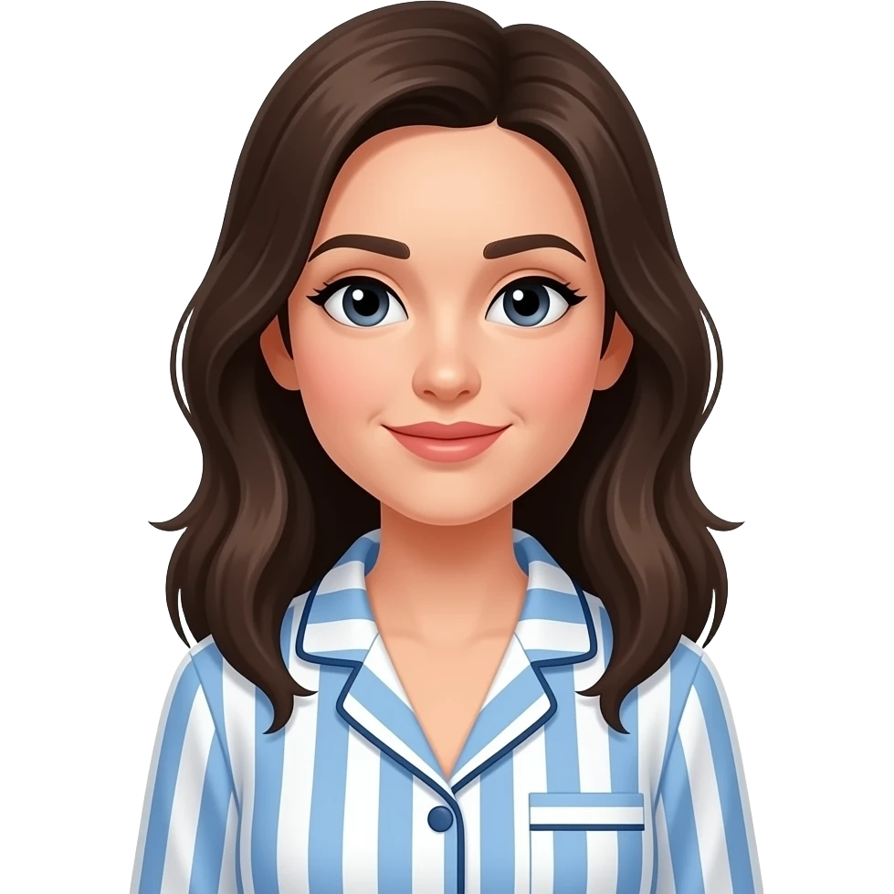 woman wearing pajamas emoji