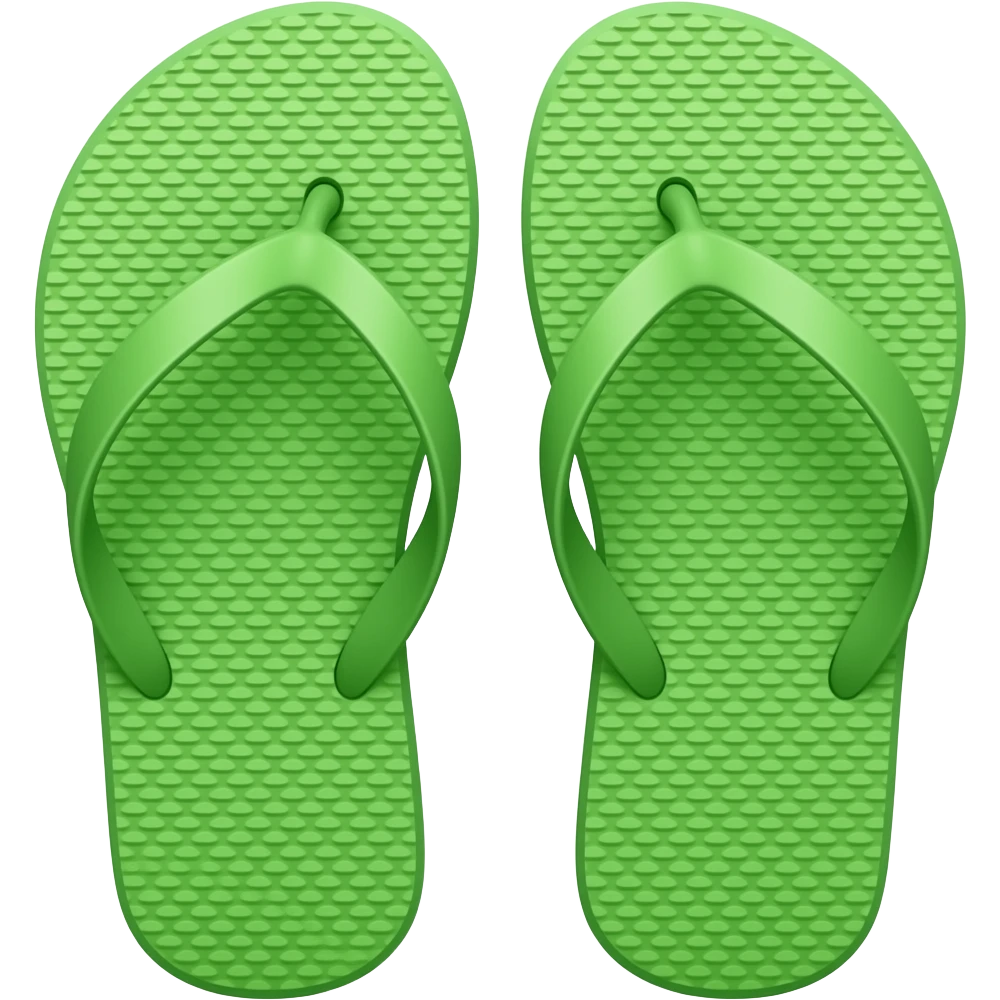 green flip flop emoji