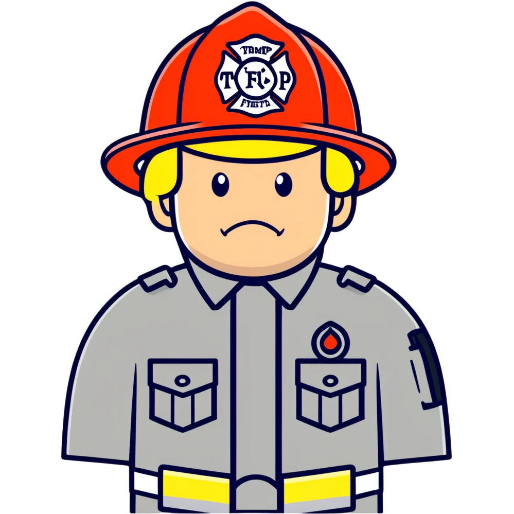 Trump as a firefighter  emoji