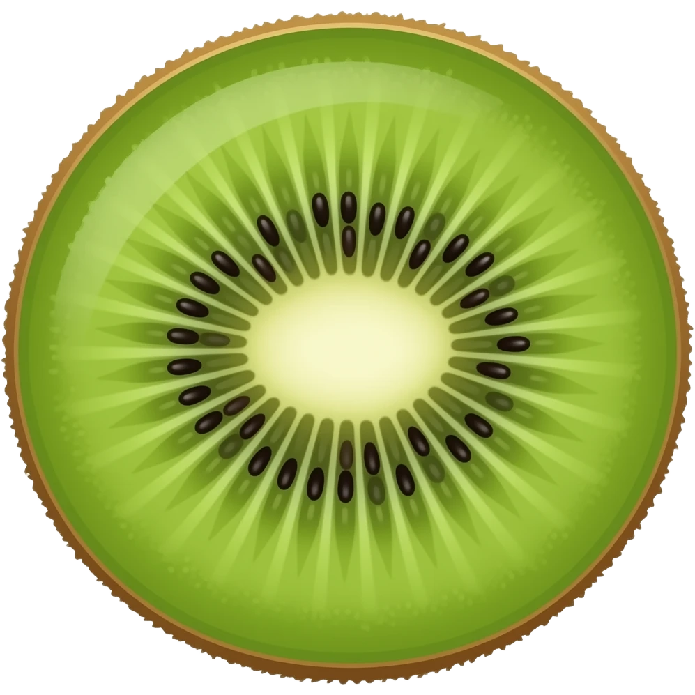 Whole kiwi fruit emoji