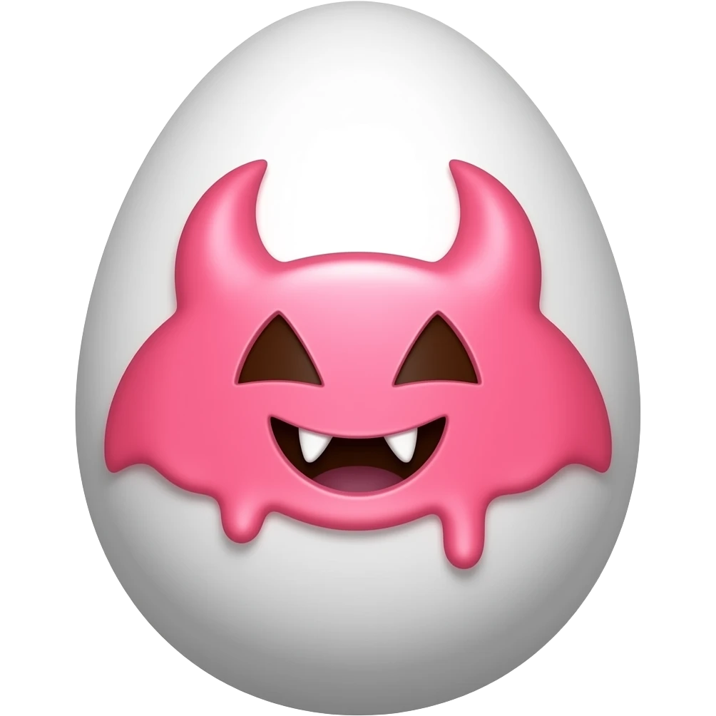 egg sugar devil candy pink face emoji