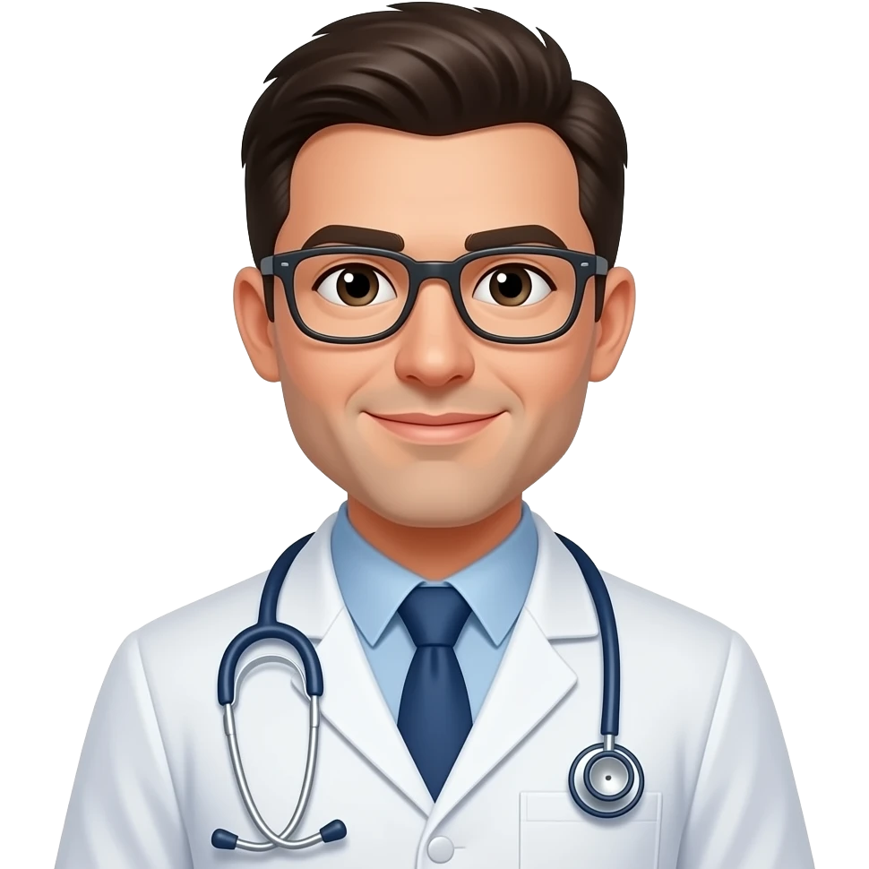 vet man, minimal style emoji