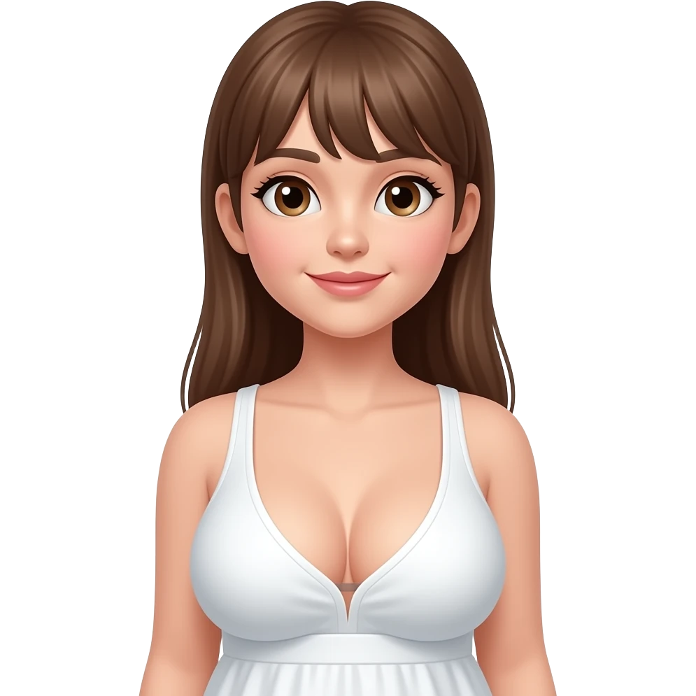 A girl with big boobs emoji