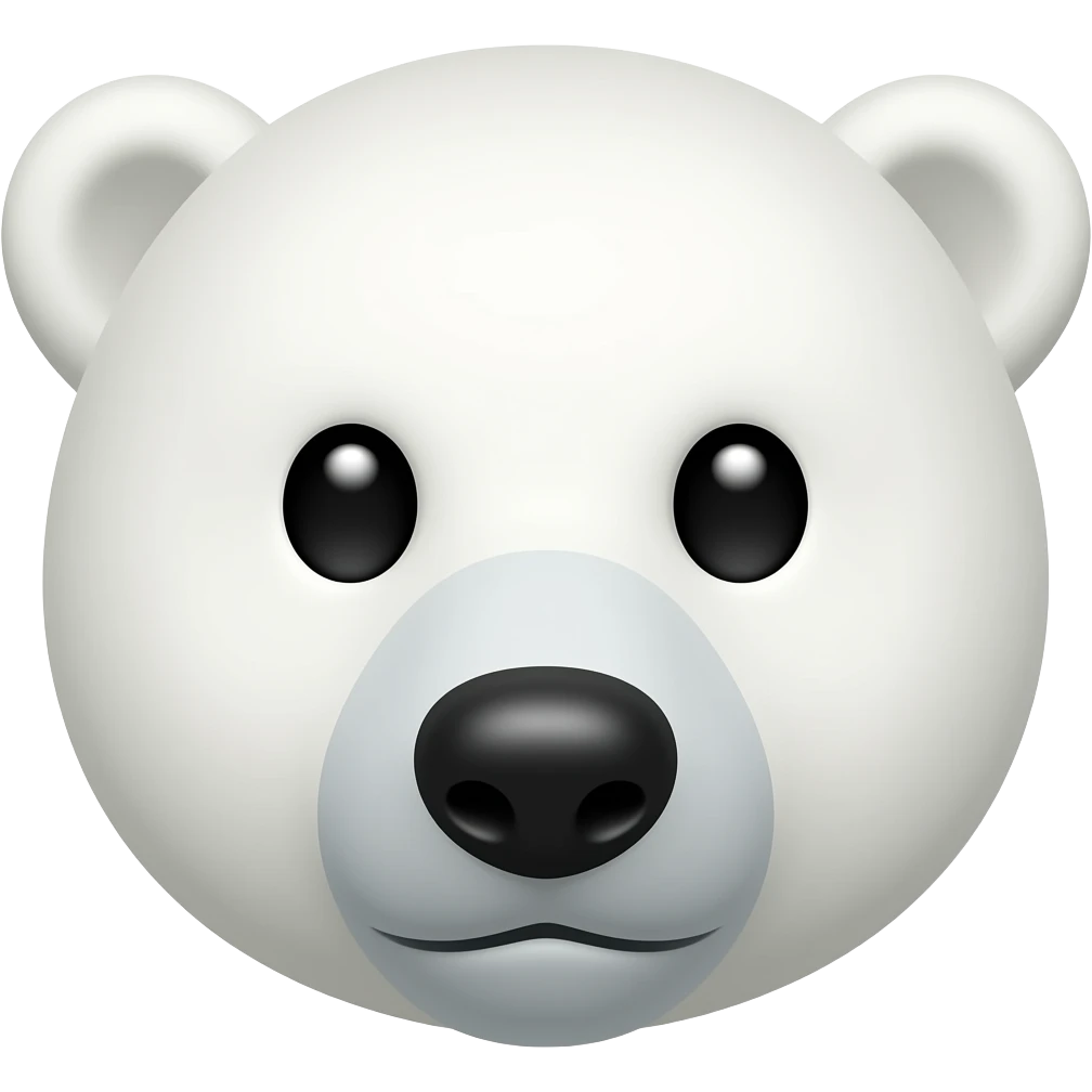 polar bear face emoji