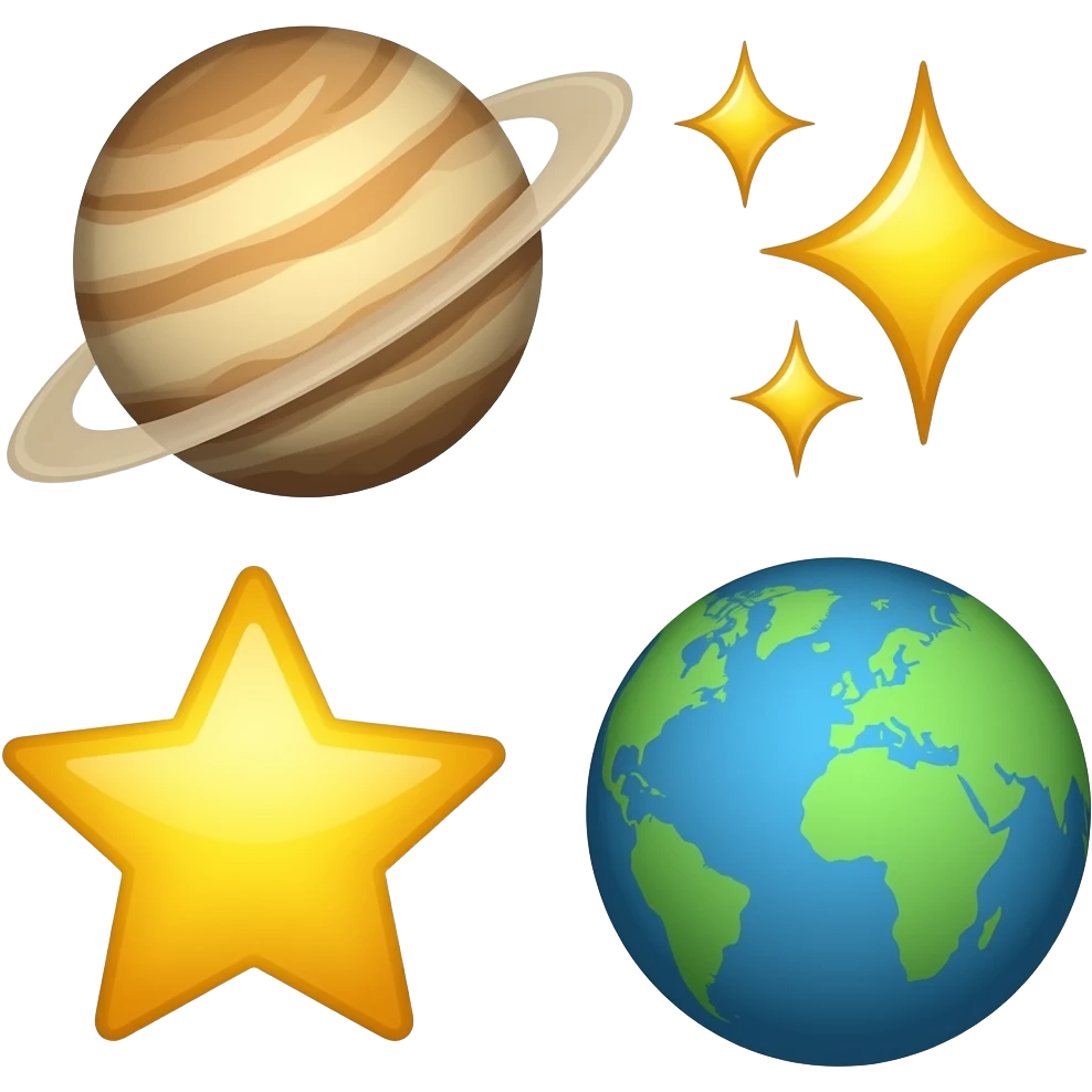 🪐⭐🌎✨ emoji