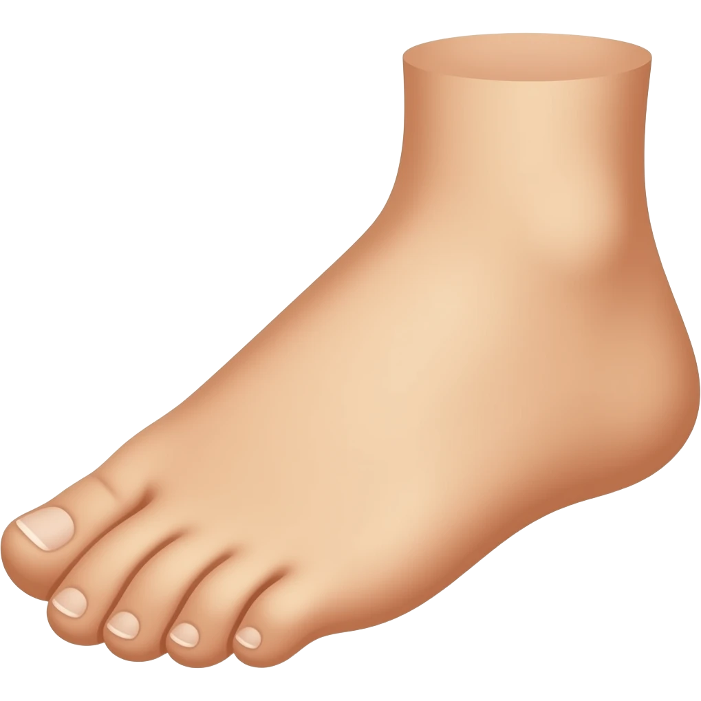 foot with only one toe emoji