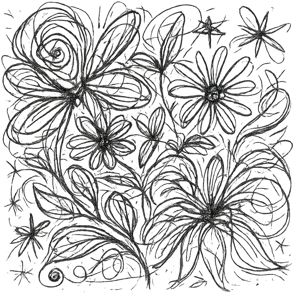 blue and white floral pattern emoji