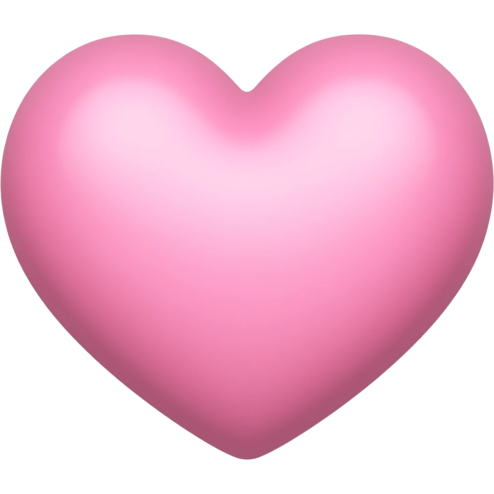 corazon rosa pastel emoji