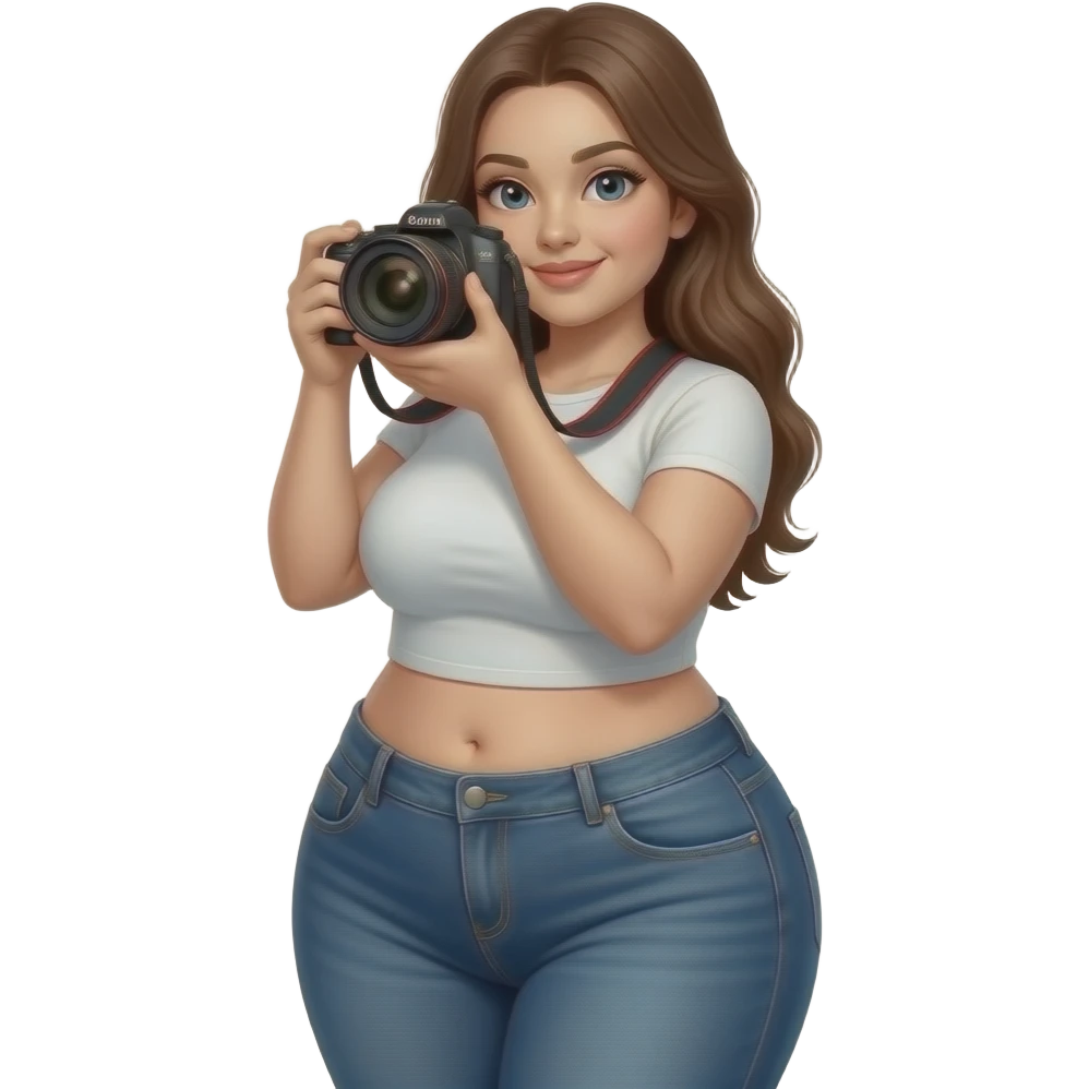 massive booty girl n camera emoji