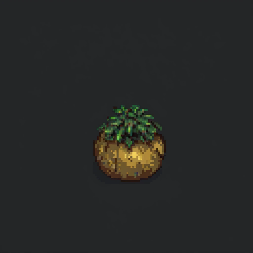 simple shaped potato pixel art emoji