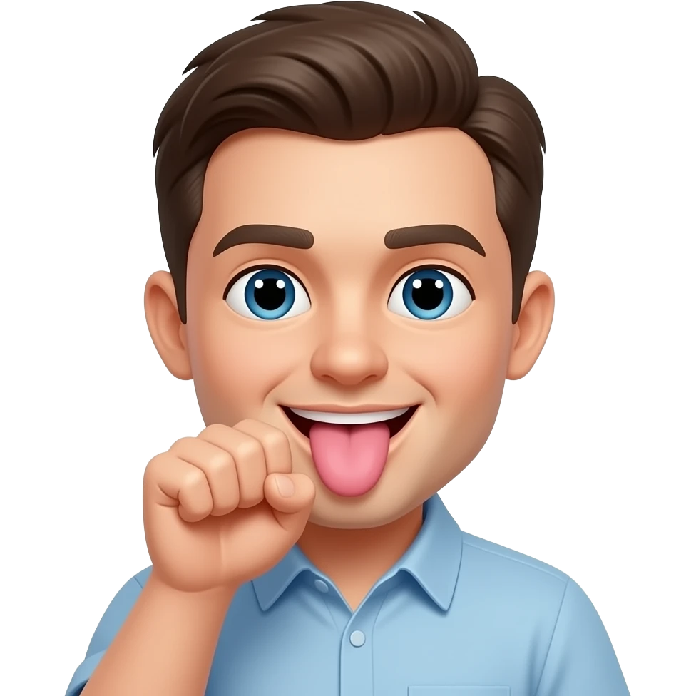 emoji with fist close to mouth and Tongue-in-cheek emoji