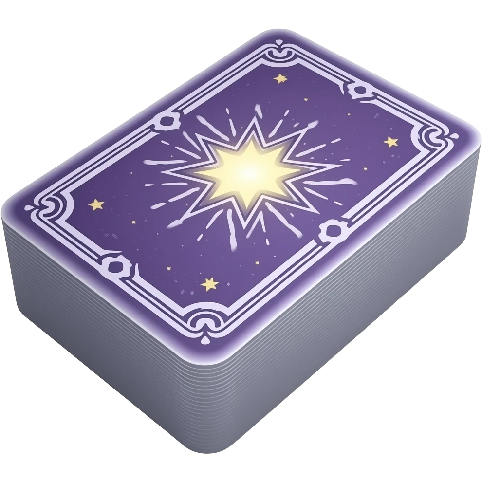 purple magic Tarot card deck emoji