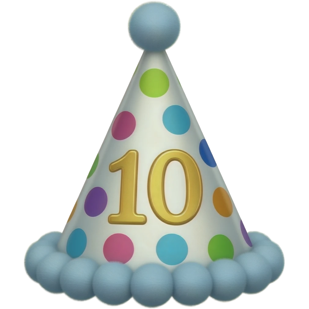 10TH BIRTHDAY HAT emoji