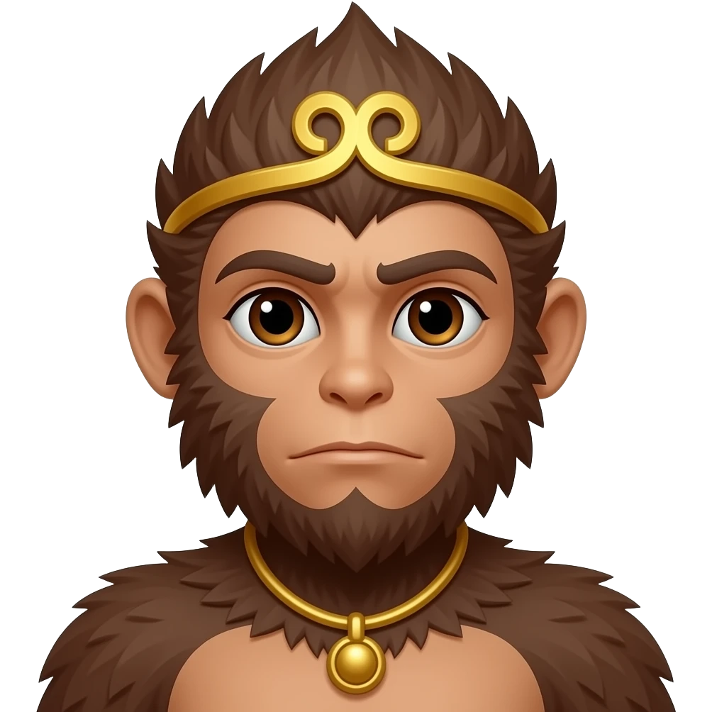 Hanuman dark skin emoji