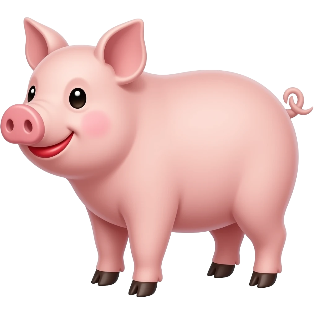 pig with lipstick on its lips emoji