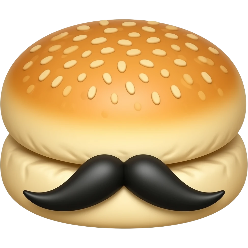 scone with moustache emoji