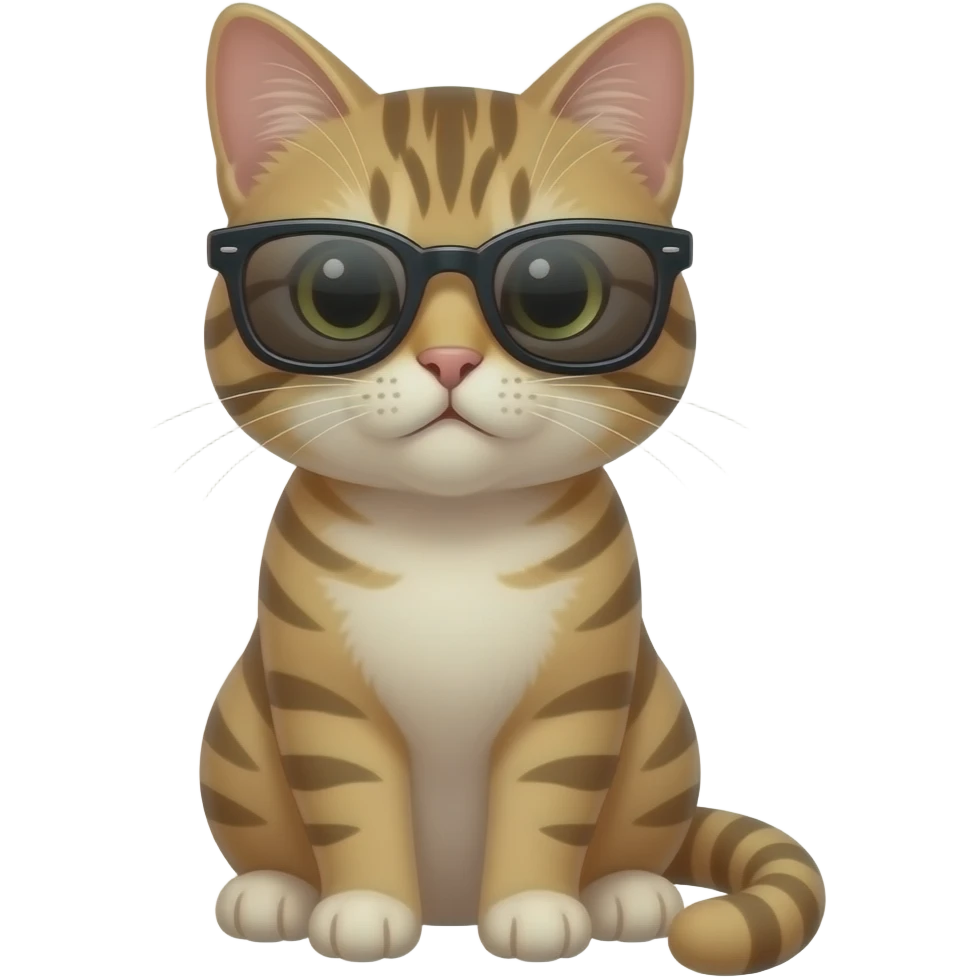 Cat wearing sunglasses emoji