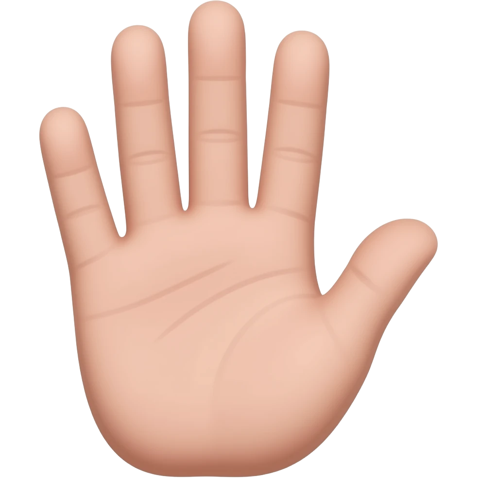 hand wave pink emoji