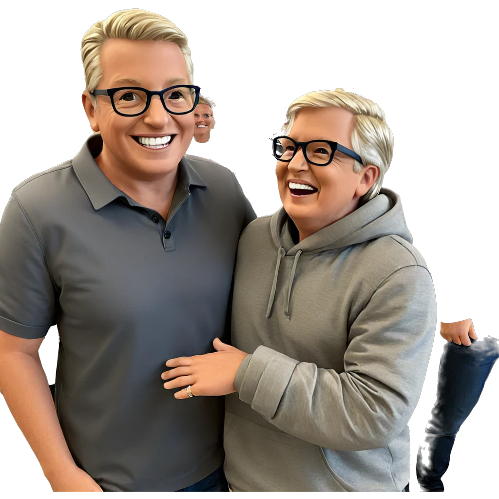 boys with style and smiles emoji