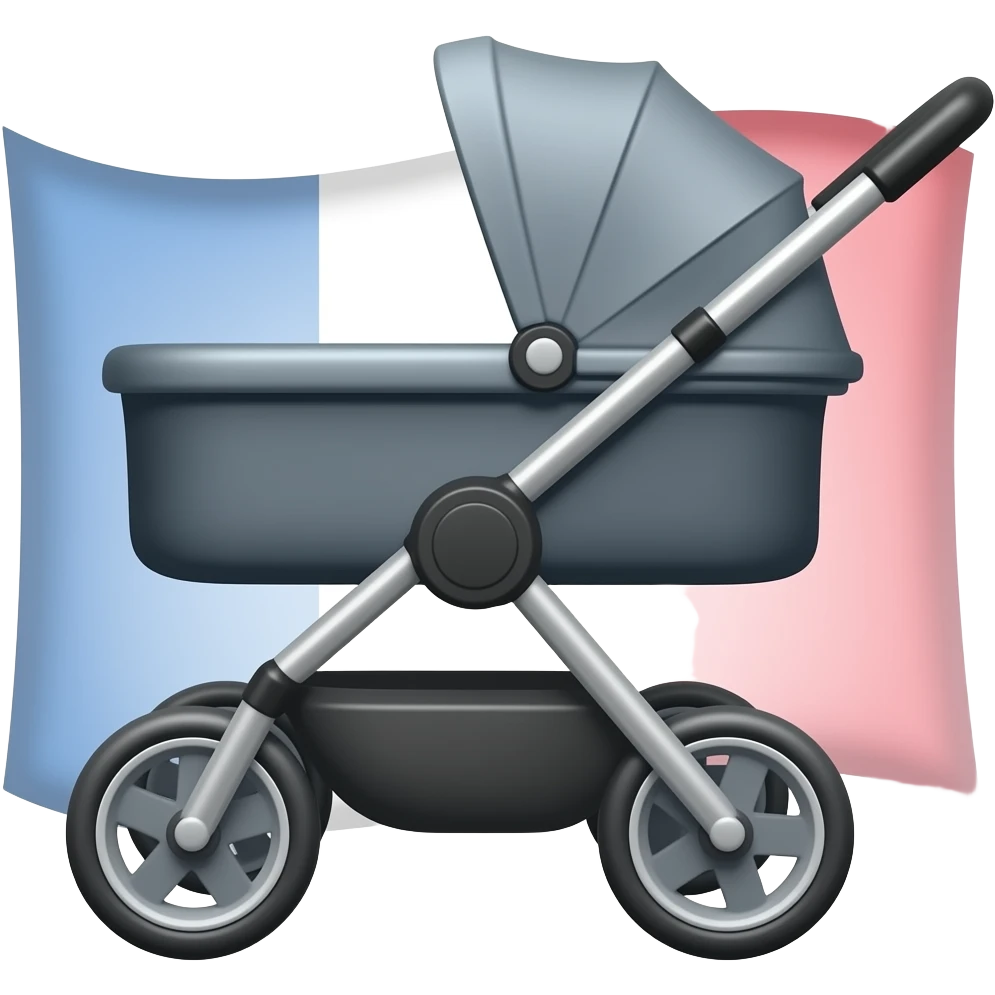 stroller on a flag emoji